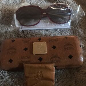 MCM Women's Bordeaux Sunglasses new with case